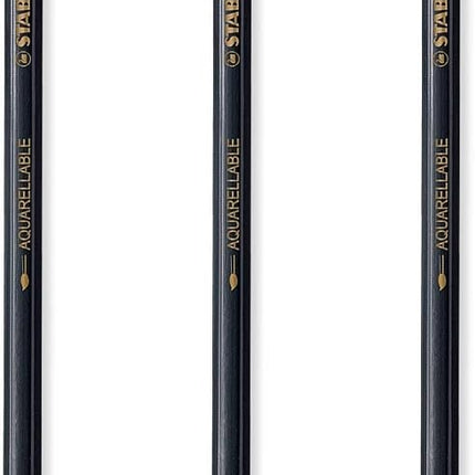 STABILO All Watercolour Effect Pencil - Black (5)