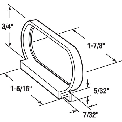 Prime-Line Products L 5809 Window Screen Pull Tab, White Nylon, 6-Pack