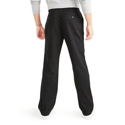 Dockers Pantalón chino de ajuste clásico para hombre, negro mineral, 32W x 32L