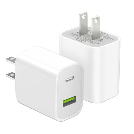 VNUUUXO 2 Charging Blocks Dual USB Port with Power
