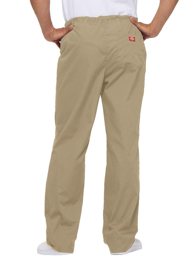 Dickies Pantalón de tiro natural para mujer y hombre con 2 bolsillos y cordón ajustable, 83006, Caqui Oscuro, XXL Grande