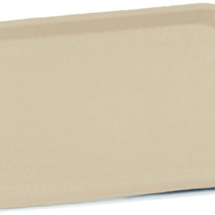 Carlisle FoodService Products Bandeja de Cafetería Fast Food Café con Superficie Estampada para Cafeterías, Comida Rápida y Comedor, Plástico, 14" x 18", Beige, (Paquete de 12)