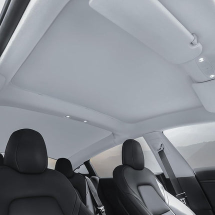 VION Tesla 2023-2017 Model 3 Roof Sunshades - Precision Fit, Color Match, Full Blackout
