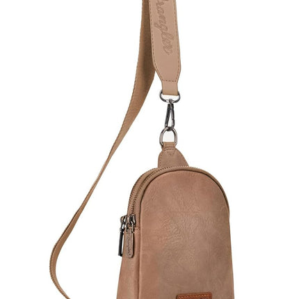 Wrangler Small Sling Bag for Women Crossbody Bags Chest Bag, A-khaki
