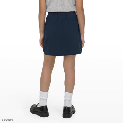 Jupe-culotte d'uniforme scolaire IZOD pour filles, marine, 3T