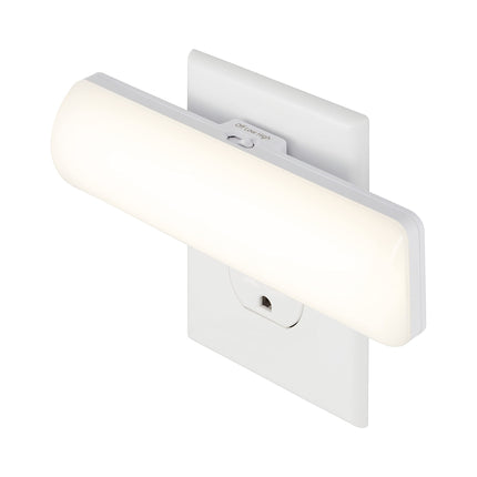 GE Ultrabrite Barre lumineuse LED Veilleuses à brancher sur secteur Décoration d'intérieur Lumière d'ambiance Capteur crépusculaire Veilleuse lumineuse, Blanc, 200 lumens, 1 pièce