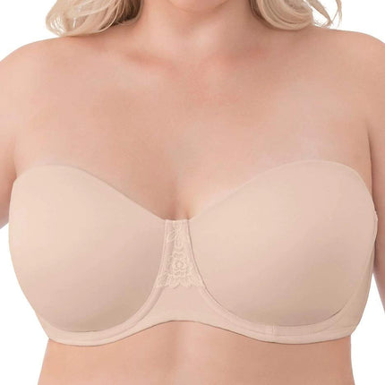 Vanity Fair Women's Beauty Back Strapless Full Figure Underwire Bra 74380, Rose/Beige, 38DD