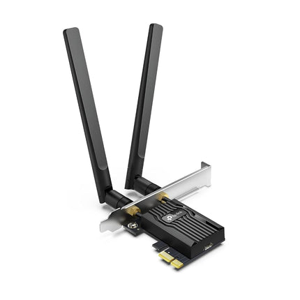 TP-Link WiFi 6 AX3000 PCIe WiFi Card Archer TX55E - Bluetooth 5.2, 802.11AX Dual Band Wireless Adapter with MU-MIMO, OFDMA, Ultra-Low Latency, Supports Windows 11, 10 (64bit) only