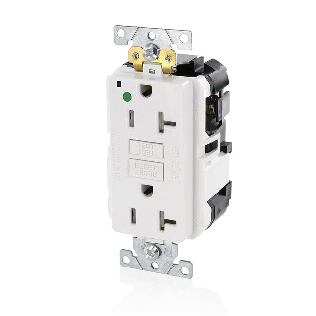 Leviton MGFT2-HGW 20A-125V Extra-Heavy Duty Hospit