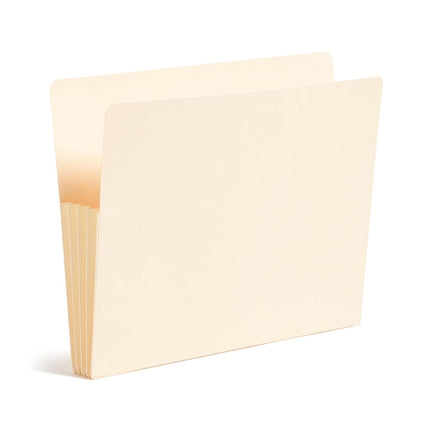 Smead Manila End Tab - Carpeta expandible tamaño carta con fuelle de manila, expansión de 3 1/2 pulgadas, 25 unidades (75124)