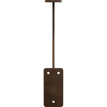 Ekena Millwork BKTM02X11X11BRHBR 2 inch W x 11 inch D x 11 inch H Bradford Steel Bracket, Hammered Brown