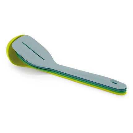 Joseph Joseph Duo 4-Piece Kitchen Utensil Set, Heat-Resistant Cooking Gadgets Ladle, Spoon and Turner, Opal
