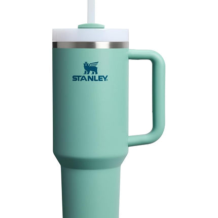 STANLEY Quencher H2.0 Tumbler with Handle and Straw 40 oz | Flowstate 3-Position Lid | Cup Holder Compatible for Travel | Insulated Stainless Steel Cup | BPA-Free | Spring Green