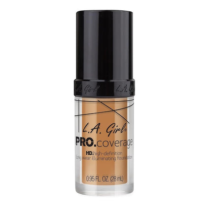 L.A. Girl Pro Coverage Liquid Foundation, Nude Beige, 0.95 Fl Oz