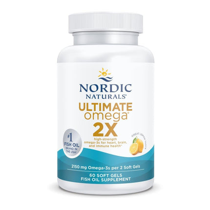 Nordic Naturals Ultimate Omega 2X Softgels, 2150 mg,60 Capsules