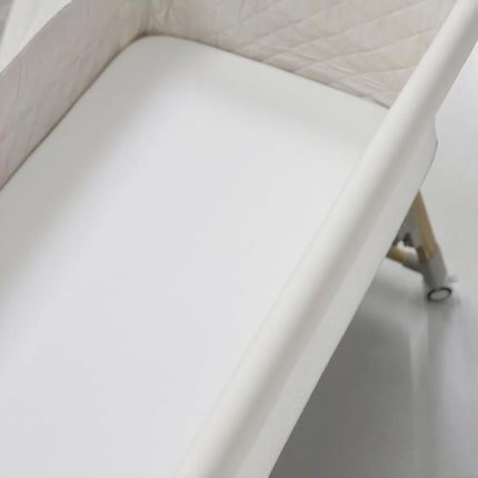 American Baby Company 2 Piece 100% Cotton Value Jersey Knit Fitted Bassinet Sheet, White