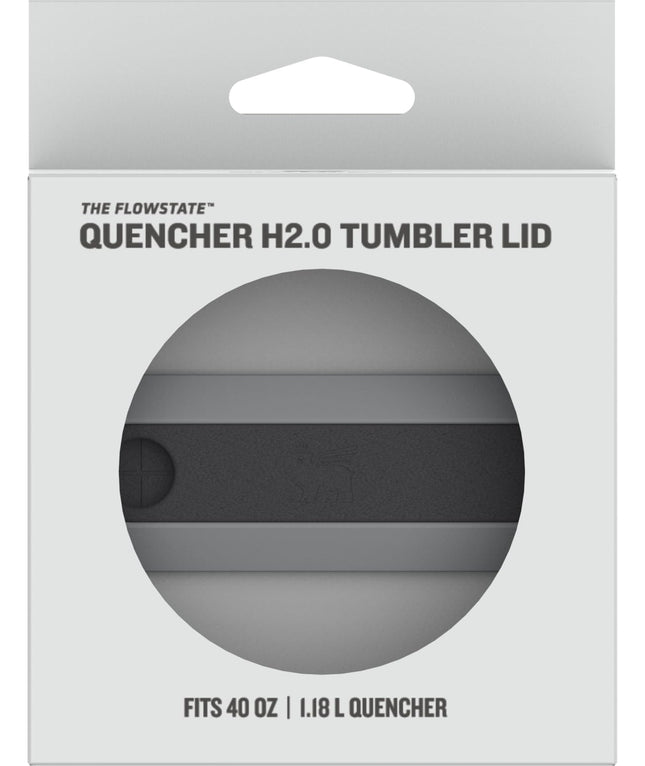 Stanley Quencher Tumbler Lid 40 oz | Twist on Flowstate 3-Position Lid Replacement for Tumbler with Handle | Accessory fits Stainless Steel Drinking Cup | BPA-Free | Clear