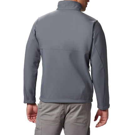 Columbia Men's Chaqueta Softshell Ascender Con Cremallera Frontal Shell Jacket, Grey, 4XL