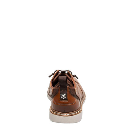 Stacy Adams Boy's Sync Elastic Lace Sneaker, Cognac, 5.5 US Big Kid