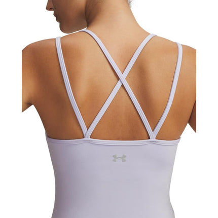 Under Armour Women's Movement Strappy Tank Top, (535) Salt Purple / / Metallic Silver, XS