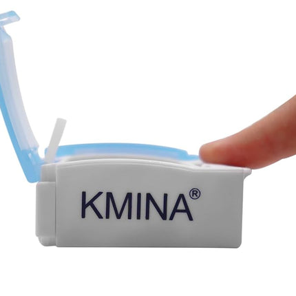 KMINA - Weekly Pill Organizer 3 Times a Day, Pill Box 7 Day 3 Times a Day, Pill Organizer Weekly, Medicine Organizer Box, Extra Large Pill Organizer, Vitamin Organizer Container - Made in Europe
