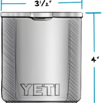 YETI Rambler 10 oz Stackable Lowball 2.0, Vacuum Insulated, Stainless Steel with MagSlider Lid, Seafoam