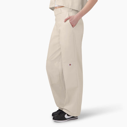 Pantalón de trabajo de doble rodilla Dickies para mujer, gris, 28