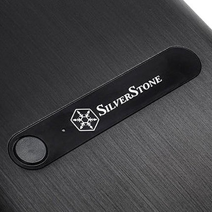 SilverStone SST-DS380 - Case Storage Mini-ITX Computer Case with Door, Black