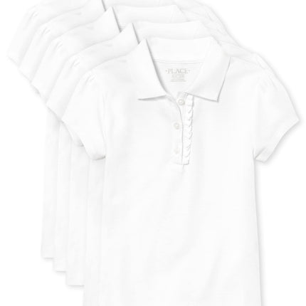 The Children's Place Girls Short Sleeve Ruffle Piq