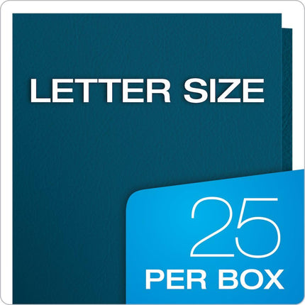 Oxford Twin Pocket Folders, Letter Size, Blue, 25 per Box (57502)