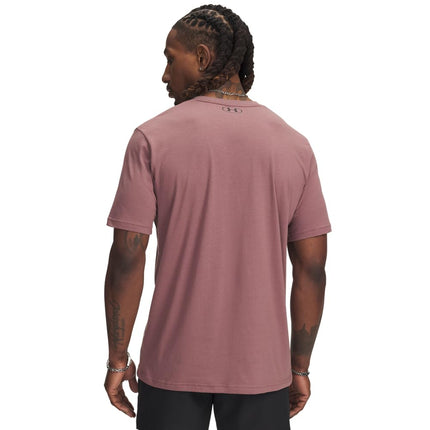 Under Armour Hommes Project Rock Simple Branded T-shirt à manches courtes, (651) Maroon Mist / / Noir, XXL