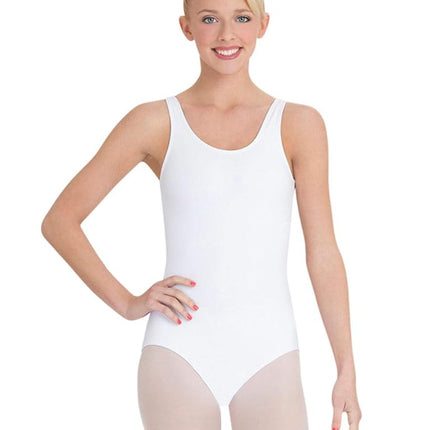 Capezio Women's Tank Leotard, White, Small