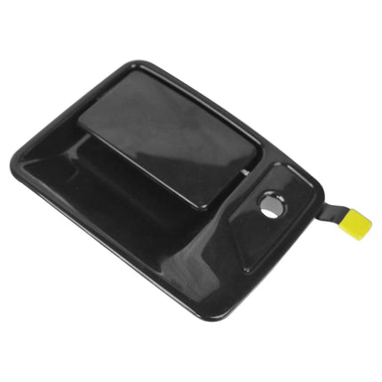 TRQ Front Left Exterior Door Handle Black Drivers Side Compatible with 2000-2005 Ford Excursion 1999-2016 F-250 Super Duty F-350 F-450 F-550