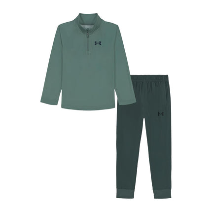 Under Armour boys Ua Unstoppable Knit Fz Set, Serpentine Tech Quarterzip, 24M