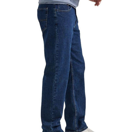 Wrangler Authentics Men's Comfort Flex Waist Relaxed Fit Jean, Dark Stonewash, 50W / 32L Big Tall