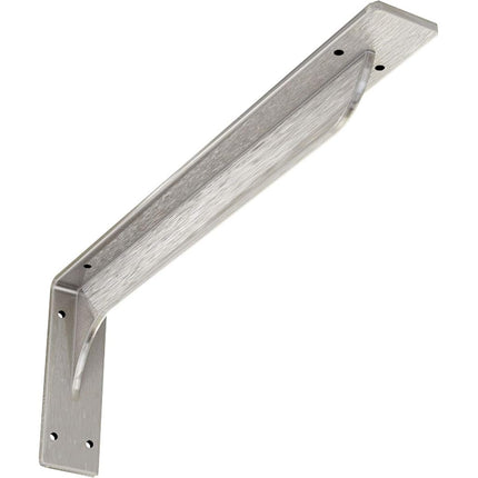 Ekena Millwork BKTM02X18X06EBSS Steel Bracket Embrey, 2"W x 18"D x 6 1/2"H, Stainless Steel