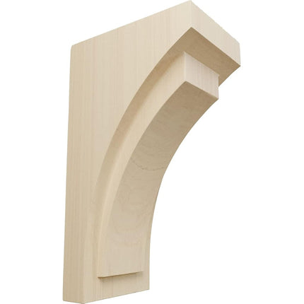 Ekena CORW04X05X10FERW 4" W x 5 3/4" D x 10" H Medium Felix Corbel, Rubberwood, Rubber Wood