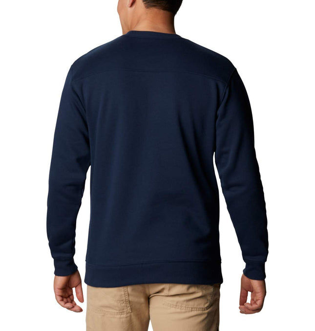 Columbia Men's Hart Mountain II Crew, Collegiate Navy, X-Large