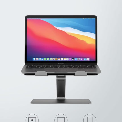 ALOGIC Elite Adjustable laptop stand, Ergonomic riser with superior aluminium design, portable and sturdy, compatible with MacBook Pro, MacBook Air, Dell XPS, Chromebook and more.