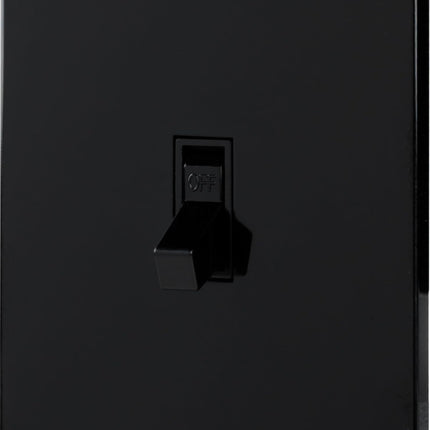 GE Grounding Toggle Switch, Single Pole, Heavy Duty, Black