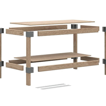 Heavyweight 2' x 4' Do-It-Yourself Workbench Kit Grey