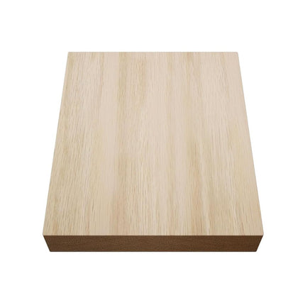 5 1/2"W x 6 1/2"H x 1"P Americraft Solid Hardwood Stain Grade Smooth Plinth Block with Squared Edge, White Oak