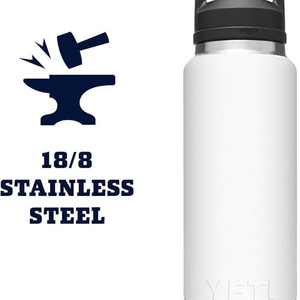 YETI Rambler 36 oz Bottle, Vacuum Insulated, Stainless Steel with Chug Cap, Lowcountry Peach