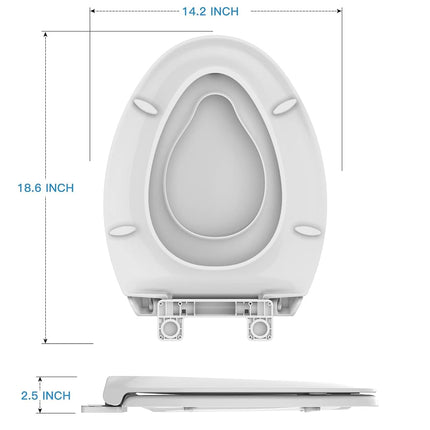 Toddler Toilet Seat with Built-in Potty Seat for Kids