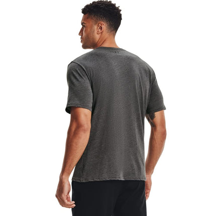 Camiseta de manga corta Under Armour Sportstyle Left Chest para hombre, carbón jaspeado (019)/negro, 3X-Large Tall