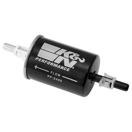 K&N Gasoline Fuel Filter: High Performance Fuel Filter, Premium Engine Protection, Compatible with 1991-2006 GM Truck/Passenger Car Fuel Injected Gasoline Engines, PF-2400, Black