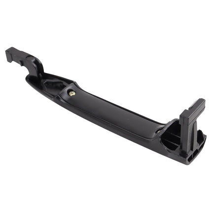 TRQ Door Handle Outside Smooth Black Front RH Compatible with Lancer Outlander Sport