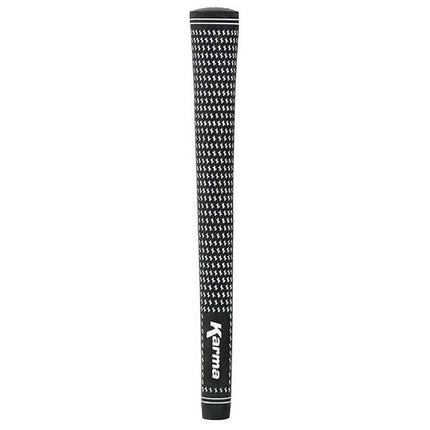 Karma Velour Black/White Jumbo (+1/16") Golf Grips for Men (9 Pack)