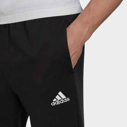 adidas Men's Essentials Tapered Pants, Black/White, 3X-Large Tall