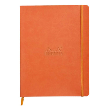 Rhodia 117514C Notebook with Soft Cover Ruled 80 Sheets 19 x 25 cm Tangerine